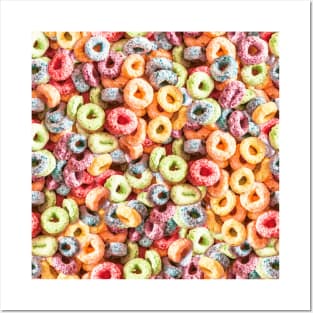 Funny Breakfast Cereal Costume Fruit Circles Posters and Art